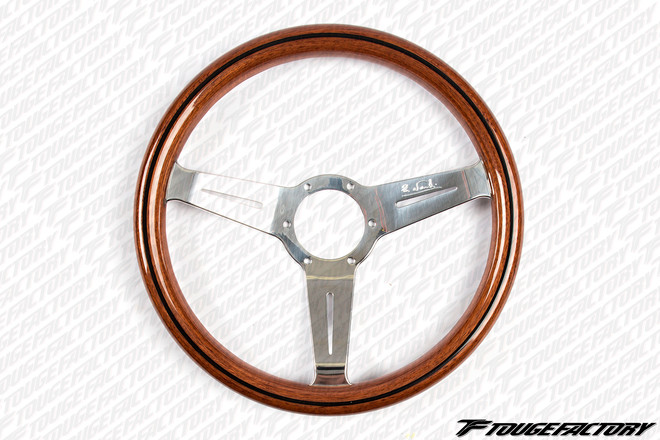 Nardi Classic 330mm Wood Grain Steering Wheel w/ Polish Spokes