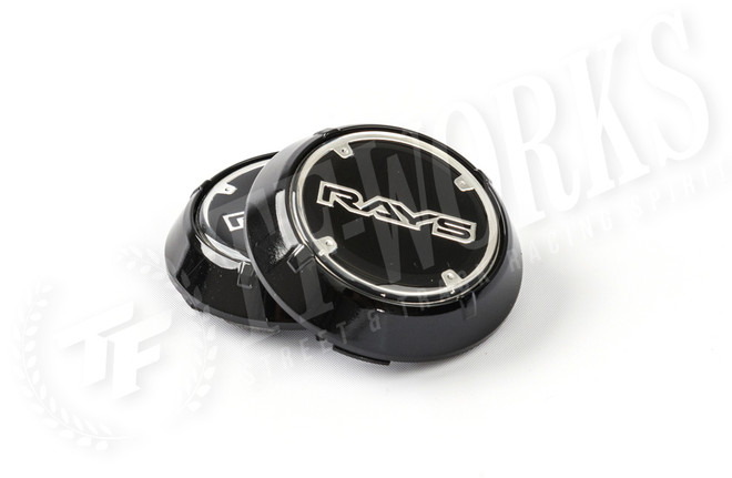 Rays WR Black Center Caps (Sold As A Set of 4)