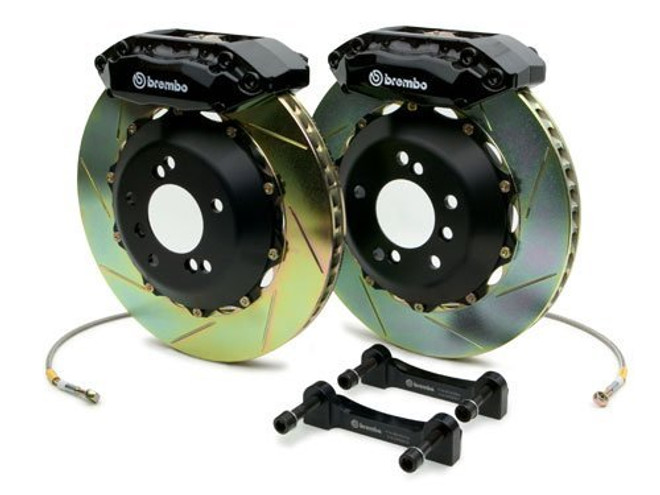 Brembo Black Front Slotted Big Brake Kit - 99-02 Nissan Skyline GT-R R34