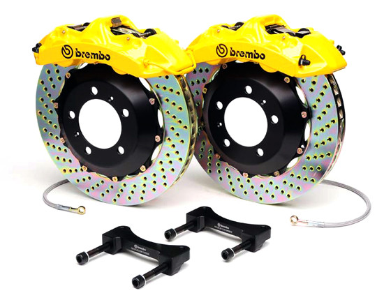 Brembo Yellow Rear Drilled Big Brake Kit - 99-02 Nissan Skyline GT-R R34