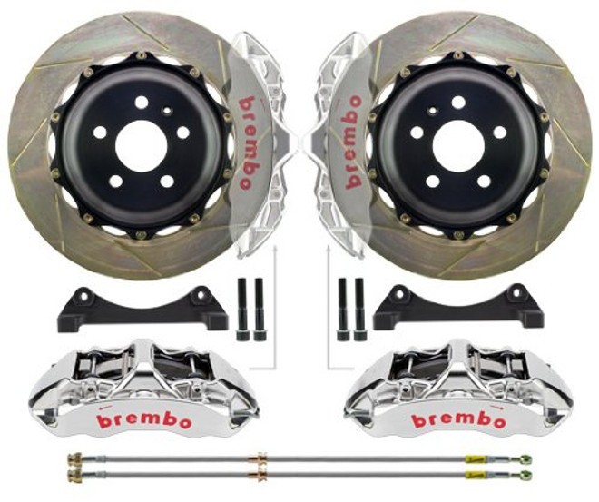 Brembo GT-R Front Slotted Big Brake Kit 355 x 32mm - 03-06 Mitsubishi Evolution 8/9