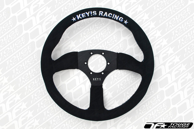 KEY'S RACING Semi-Deep Semicone Type Steering Wheel (350mm/Suede)