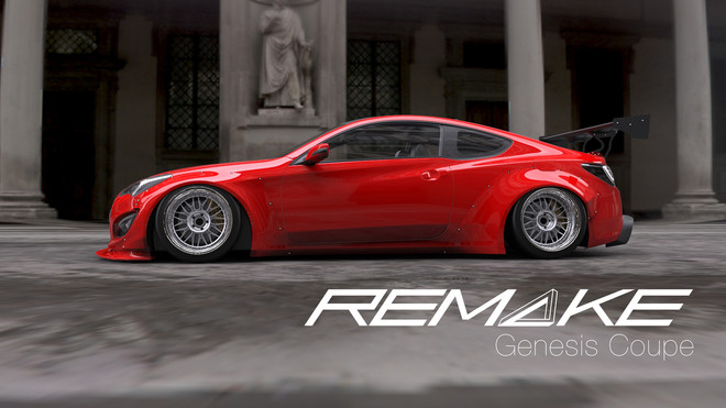 REMAKE 2013+ Hyundai Genesis Coupe Front & Rear Fender Flares Only