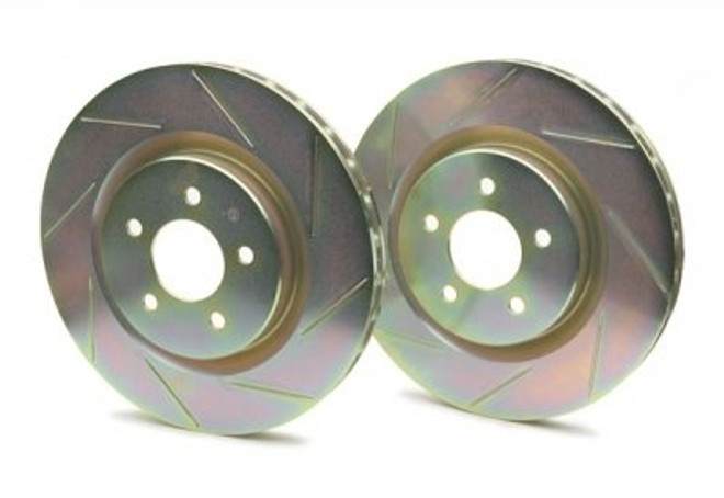 Brembo Sport Cross Slotted 1-Piece Front Brake Rotors - 93-95 Mazda RX-7  