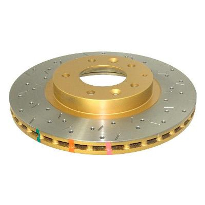 DBA 4000 Series Front Drilled and Slotted Disc Brake Rotor - 06-12 Mazda MX-5 Miata