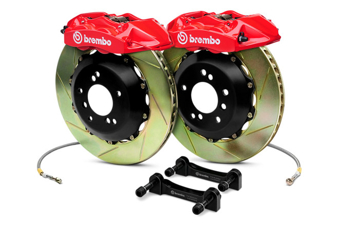 Brembo GT Red Front Slotted Brake Kit 355x32mm - 07-08 Infiniti G35 / 08-13 G37, 09-16 Nissan 370Z