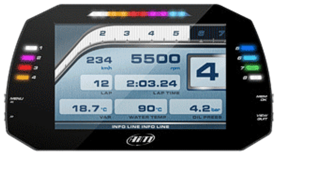 AiM Sports - MXG 1.2 Dash Data Logger with GPS Module