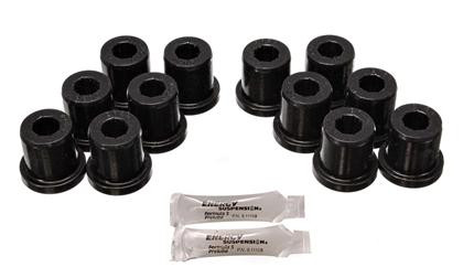 Energy Suspension 81-89 Toyota Landcruiser 2/4WD Blk Front & Rear Leaf Spring Bushing Set