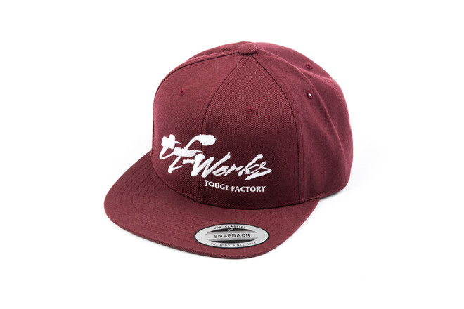 TF-Works "Splash" Snapback Hat - Maroon / Burgundy