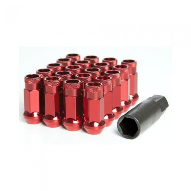 Wheel Mate Monster Open End Lug Nuts M14x1.50 (Set of 20) - Red