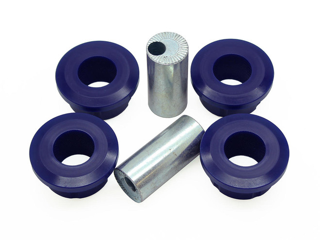 SuperPro Front Lower Control Arm Bushings - Inner Rear Position (Double Offset) - 92-99 Mazda RX7