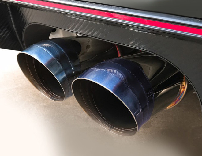 J' Racing SUS Exhaust Plus Dual 70RS - Honda Civic Type R FK8 17+