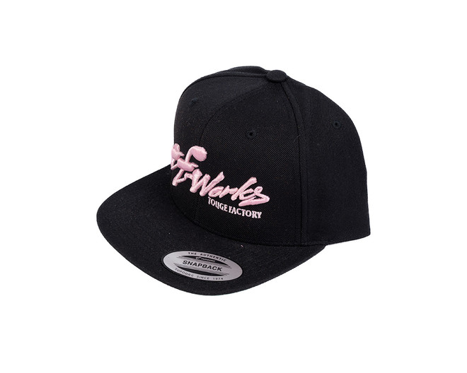 TF-Works "Splash" Snapback Hat - Black / Pink