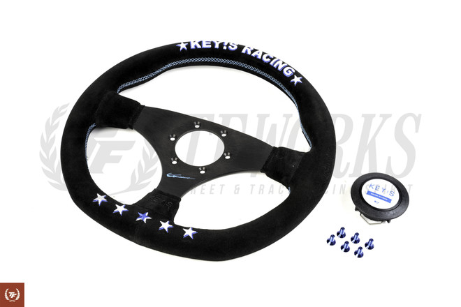 Key's Racing Anniversary Edition 325mm Steering Wheel - Suede