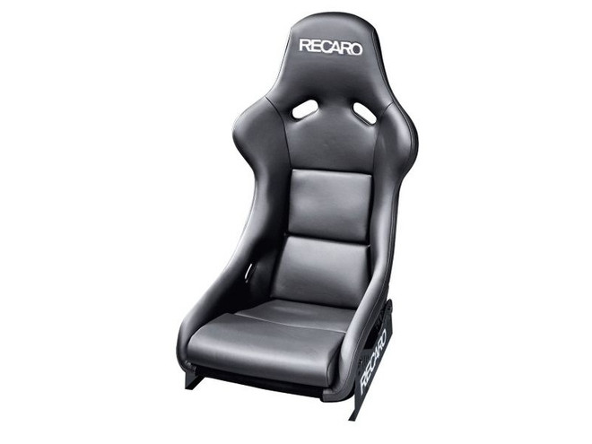 Recaro - Pole Position - Black Leather / Silver Logo