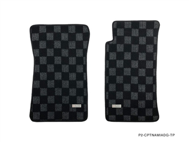 P2M MAZDA MIATA 1989-05 NA RACE FLOOR MATS : DARK GREY