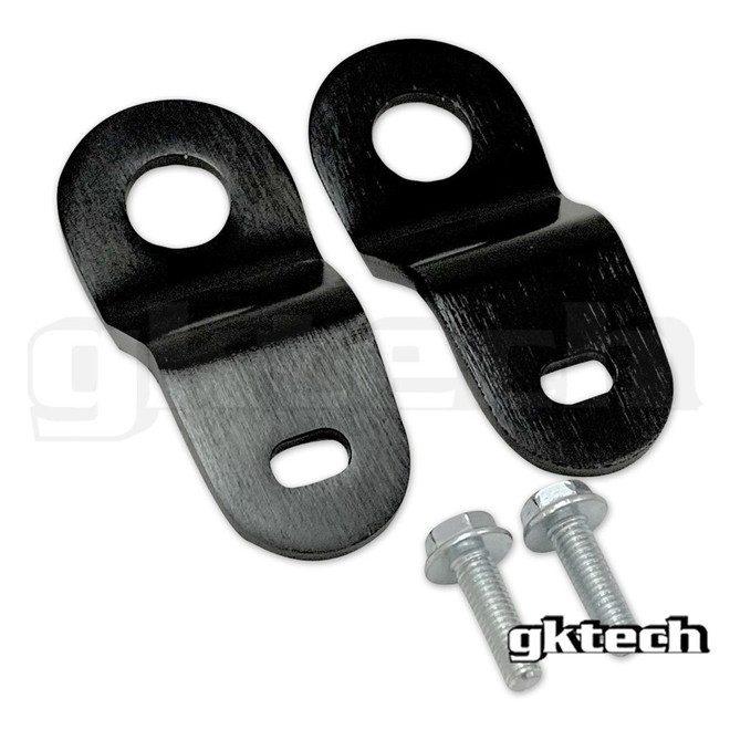 Gk Tech S13 240SX CNC MACHINED TOP RADIATOR BRACKETS - BLACK