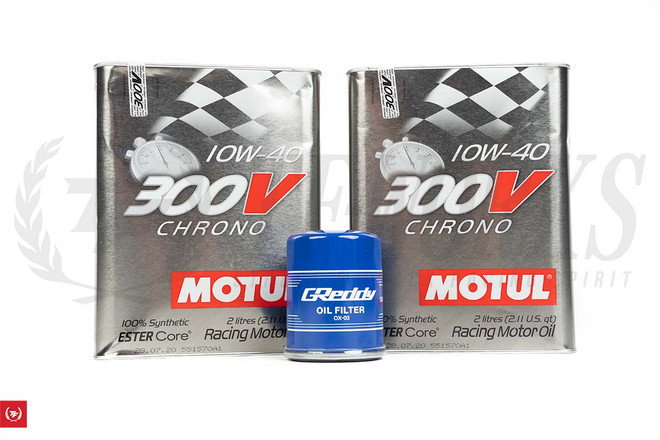 SR20DET & KA24DE Motul 300V Engine Oil + Greddy Oil Filter for Stock Oil Pan