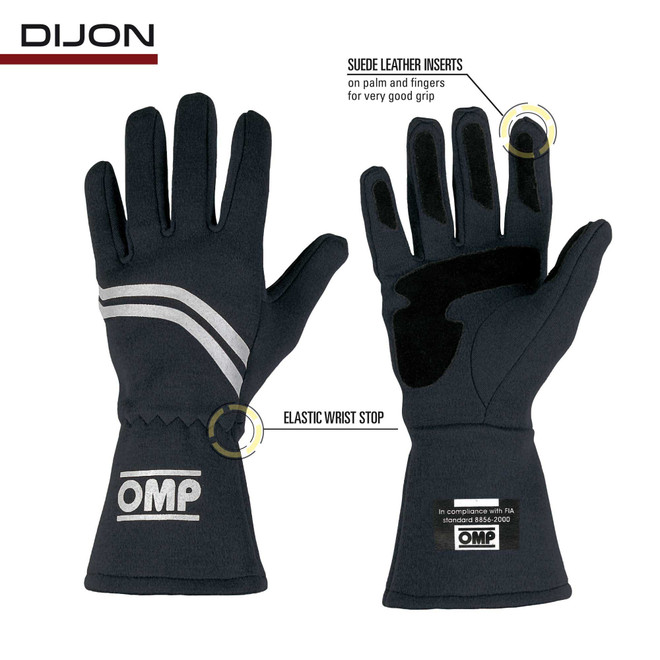 OMP - Dijon Vintage Racing Gloves FIA Approved