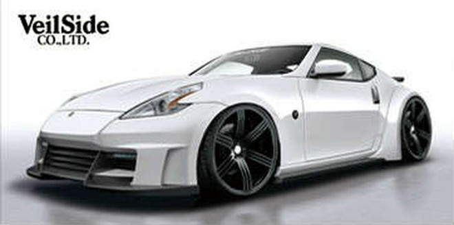 VeilSide - 2009-2020 Nissan 370Z Fairlady Z Z34 Ver. 1 FRP Wide Body Kit with Carbon Accent