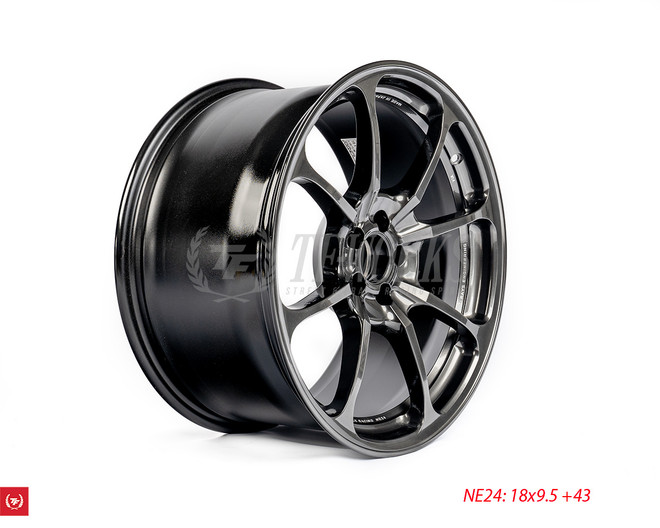 Volk Racing NE24 18x9.5+43 5x100 - Shining Black Metal * OPEN BOX * 