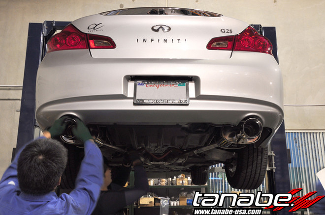 Tanabe Medalion Touring Axelback Exhaust -  2007-08 G35 (SEDAN Only)  RWD&AWD
