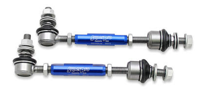 SuperPro 2003 Lexus GX470 Base Rear HD Adjustable End Link Set - 12mm or 10mm Studs