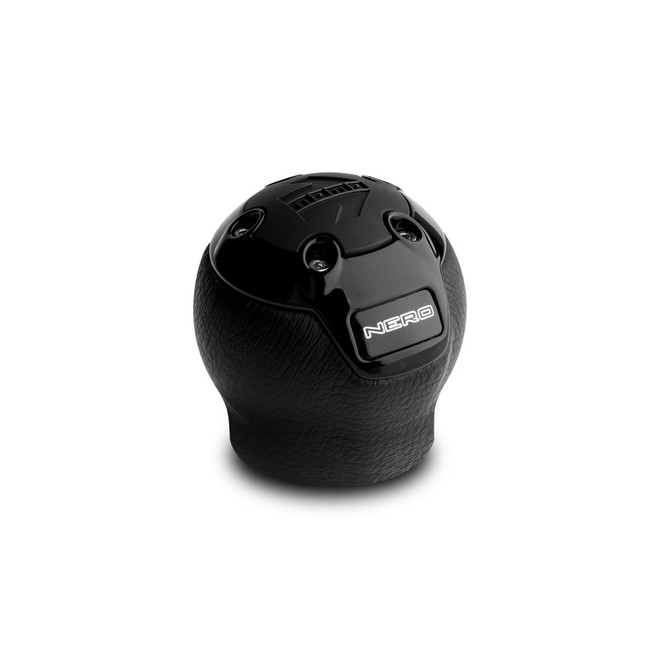 Momo - Nero Short Black Leather Gear Changer Street Shift Knobs