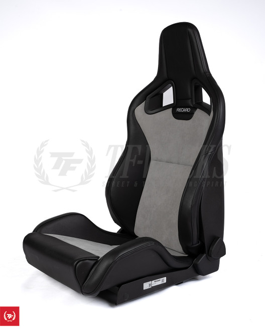 Recaro Sportster CS Reclinable Seat - Black Vinyl with Gray Suede