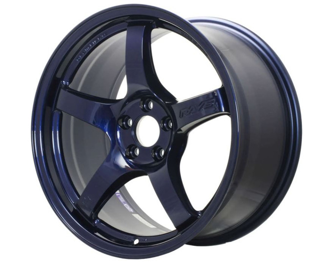 Gram Lights 57CR 18x10.5 +22 5-114.3 Eternal Blue Pearl Wheel