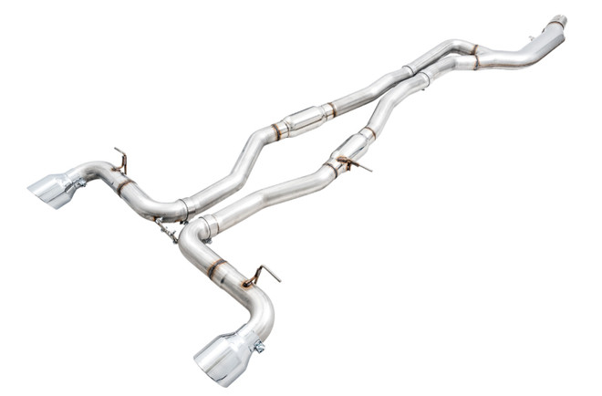 AWE 2020 Toyota Supra A90 Track Edition Exhaust - 5in Chrome Silver Tips