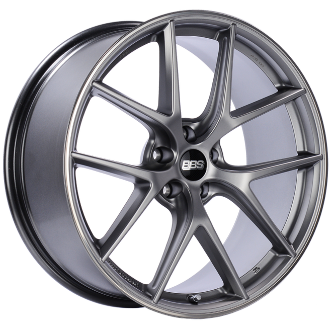 BBS CI-R 20x9 5x120 ET25 Platinum Silver Polished Rim Protector Wheel -82mm PFS/Clip Required