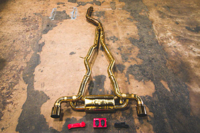 Valvetronic Designs - Toyota Supra A90 / A91 Valved Sport Exhaust System ( Anodized Gold )