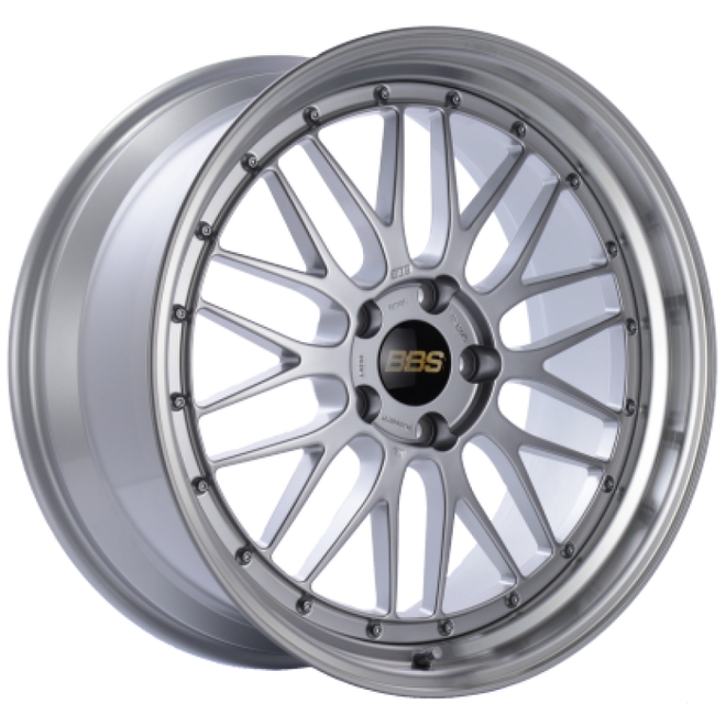 BBS LM 20x9 5x114.3 ET40 Diamond Silver Center Diamond Cut Lip Wheel - 82mm PFS/Clip Required