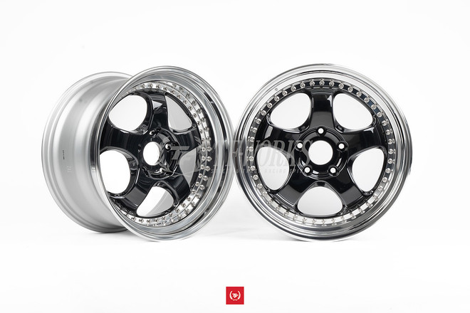 Work Meister S1 3P Porsche 19x8.5 +48 / 19x11 +42 5x130 - Black