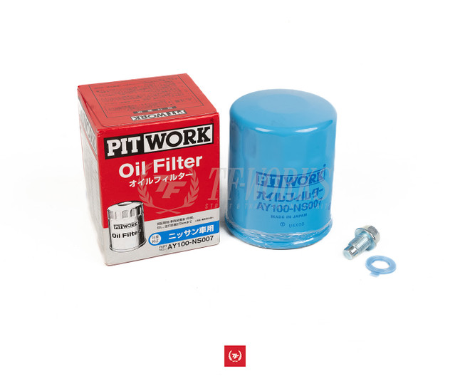 PitWork Oil Filter & Drain Plug for Nissan RB26/25/20 + S13 SR20DET