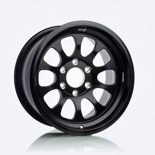 Titan 7 T-AK1 17x8 +0 5x165.1 115 Machine Black -TAK117800005165115MB
