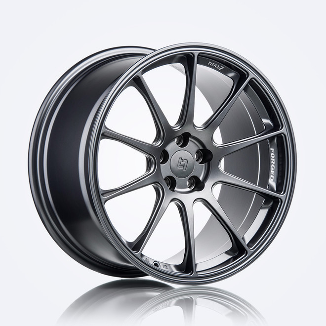 Titan 7 T-R10 18x10.5 +22 5x114.3 73 Satin Titanium -TR101810522511473ST-NISSAN