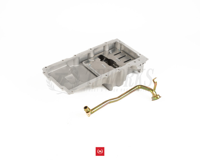 E90/E91/E92 LS Swap Baffled Low Profile Oil Pan with Pick Up