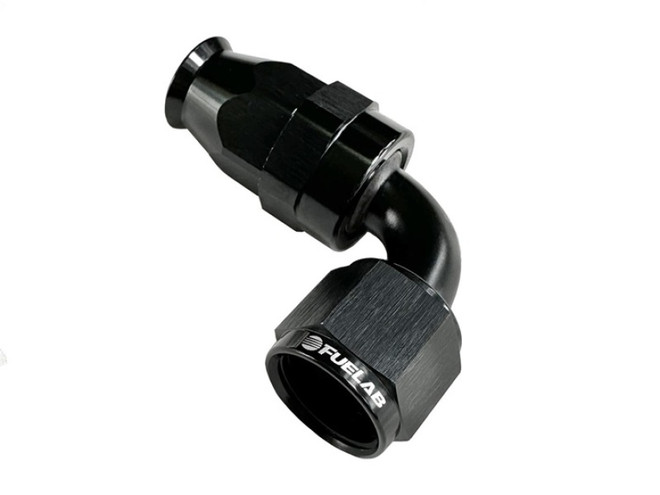 Fuelab PTFE Swivel Hose End Fitting - 90 Degree - 8AN