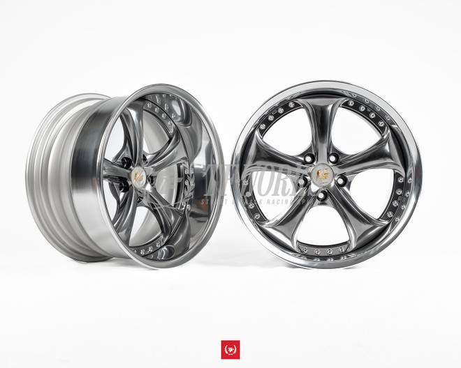 Work VS-KF# 18x9.5-11 / 18x10.5-11 5x114.3 - Brilliant Silver Black