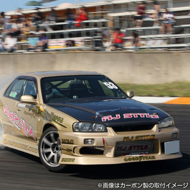 Origin Labo Nissan R34 Skyline Type 2 Vented Hood FRP - Touge Factory
