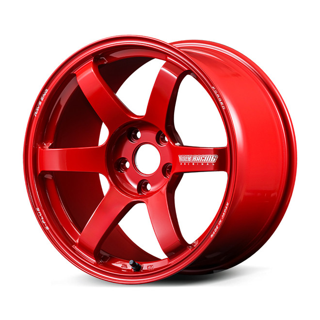 TE37 SAGA S-PLUS 18X10.0 +41 5-114.3 HYPER RED