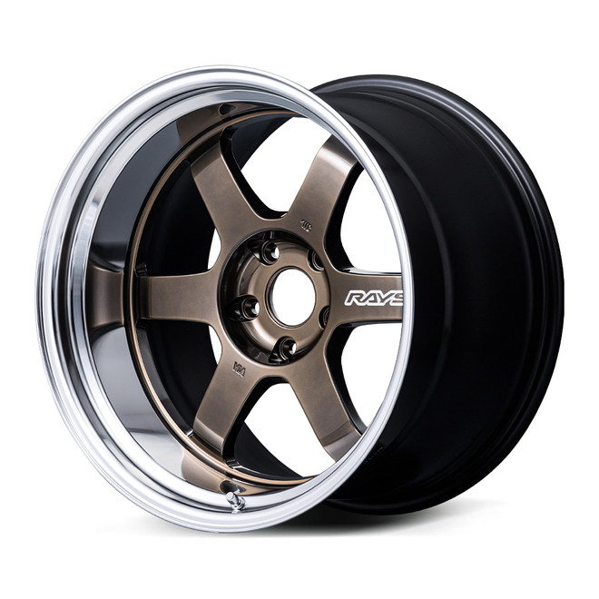 TE37V SPEC-SR 18X10.0 -25 5-100 SHINING BRONZE METAL/RIM FDMC