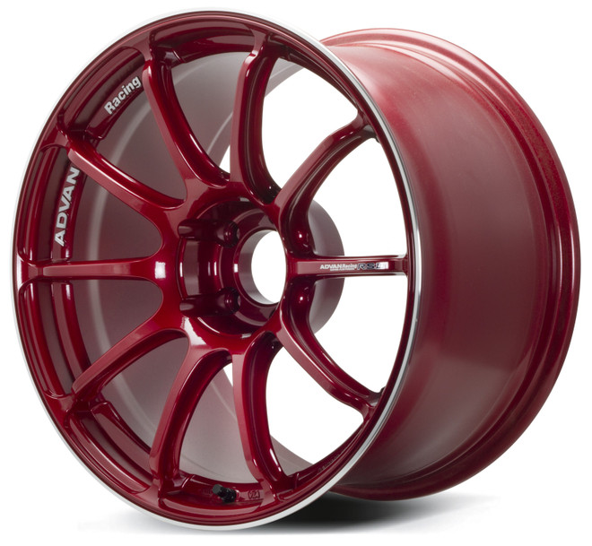 RSIII 18X9.5 +45 5-114.3 RACING CANDY RED & RING
