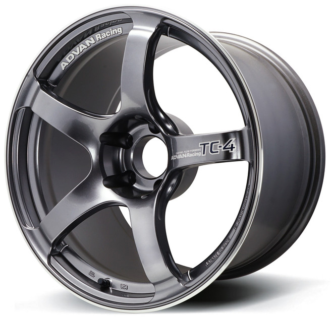 TC4 17X7.5 +37 5-100 RACING GUNMETALLIC & RING