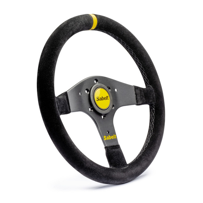 Sabelt 2029 330mm No Dish / Flat Suede Super Light Steering Wheel 