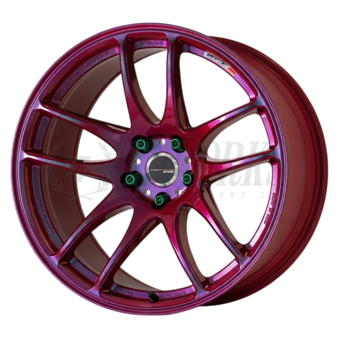 WORK EMOTION CR Kiwami 17 x 7.0 +53 5x114.3 Asterism Red