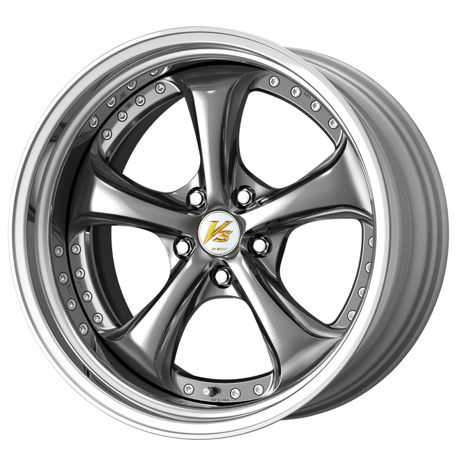 WORK VS-KF # 20x8.0 +46 5x114.3 Brilliant Silver Black (O Disk) (Step Rim)