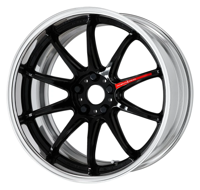 WORK ZR10 2P 19x12.5 +53 5x100 Black (A Disk) (Step Rim)